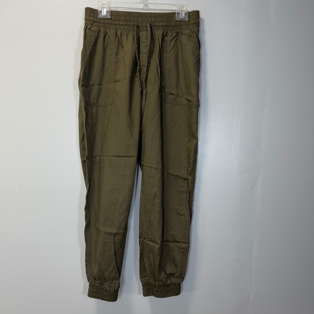 A New Day Womens Olive Green Lyocell Cotton Jogger Pants Size M
